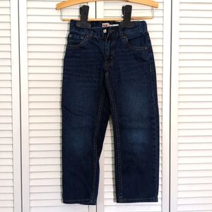 Levi 505 Kids Jeans Size 8 Regular Adjustable Waist Straight Leg